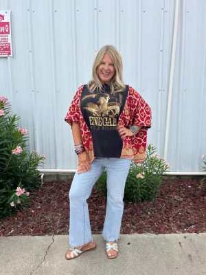 Kantha Poncho Band Tee’s - scroll to see more!