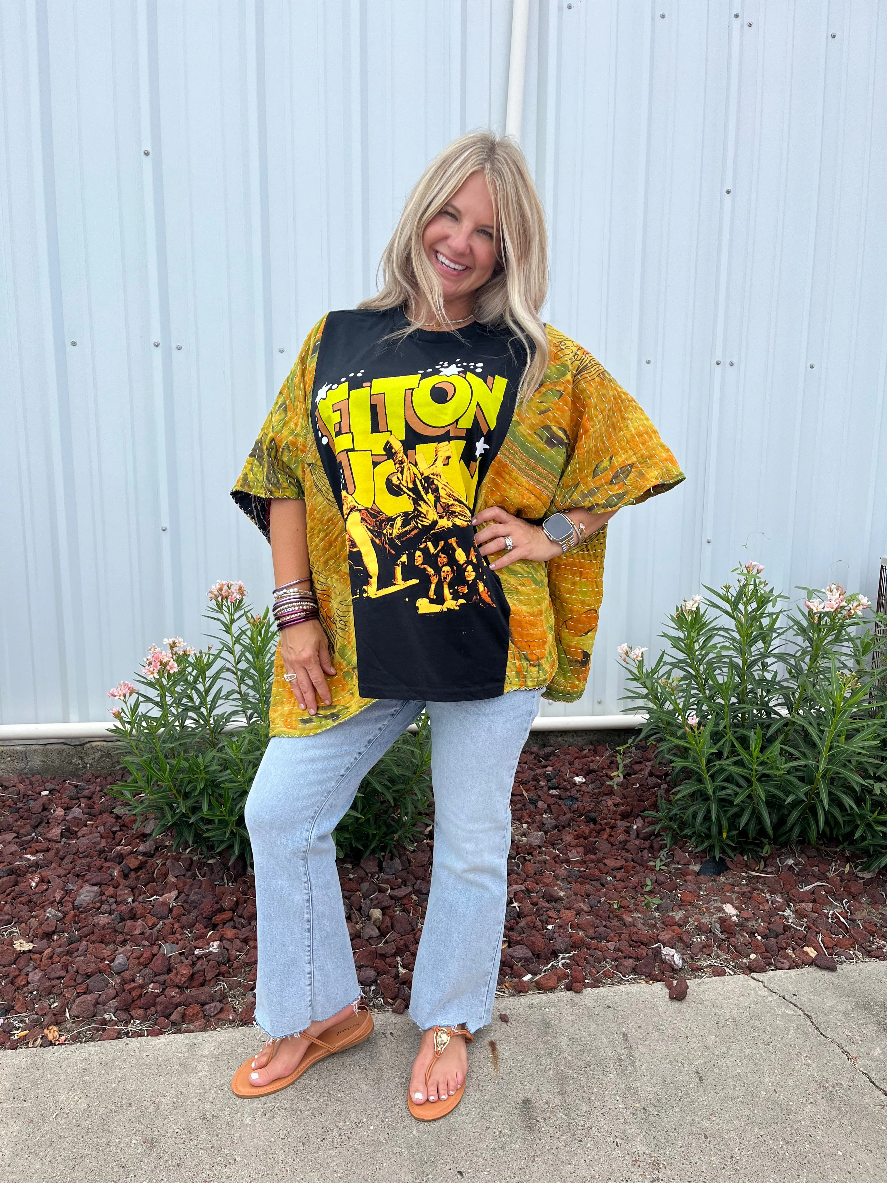 Kantha Poncho Band Tee’s - scroll to see more!