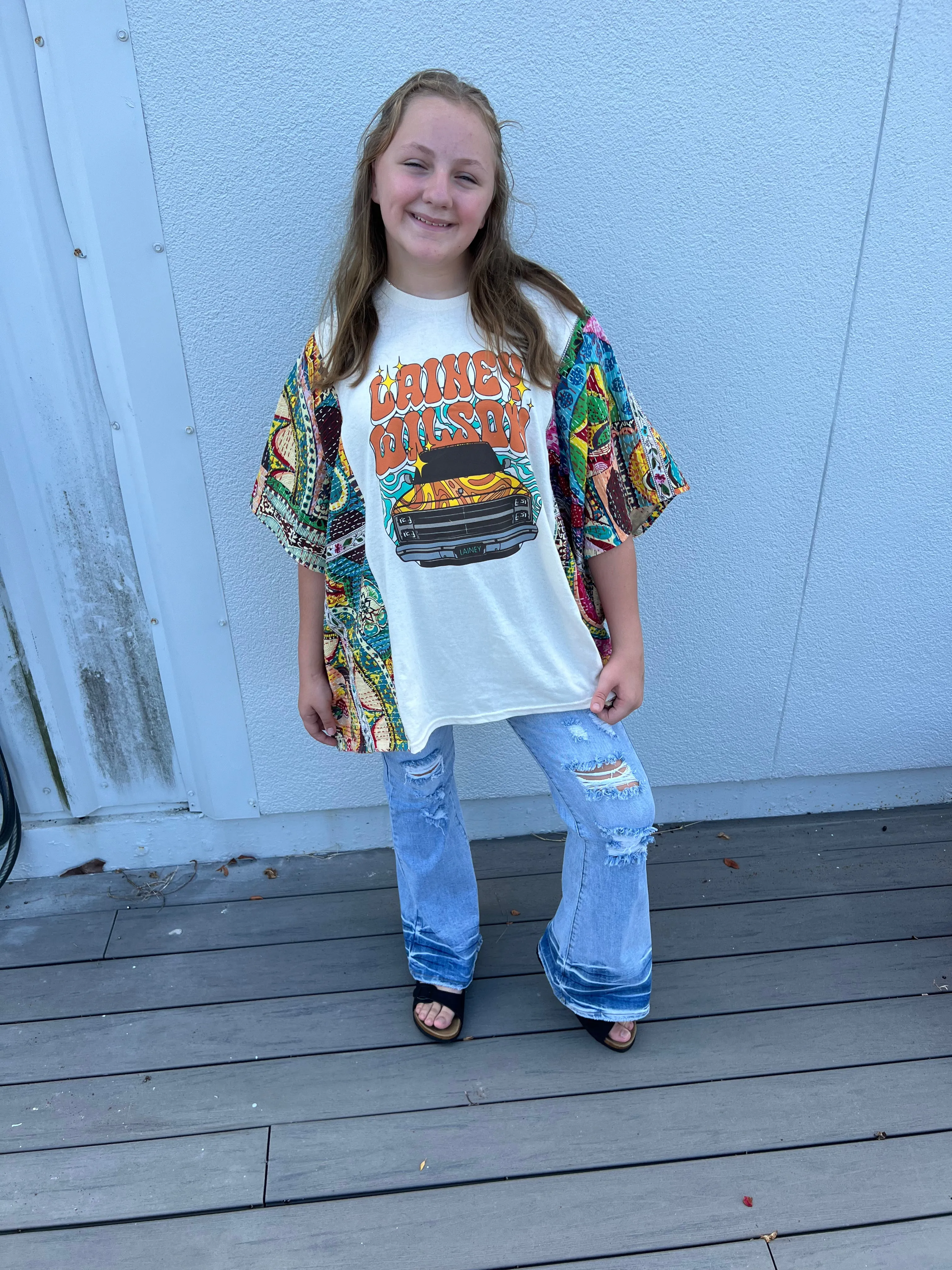 Kantha Poncho Band Tee’s - scroll to see more!