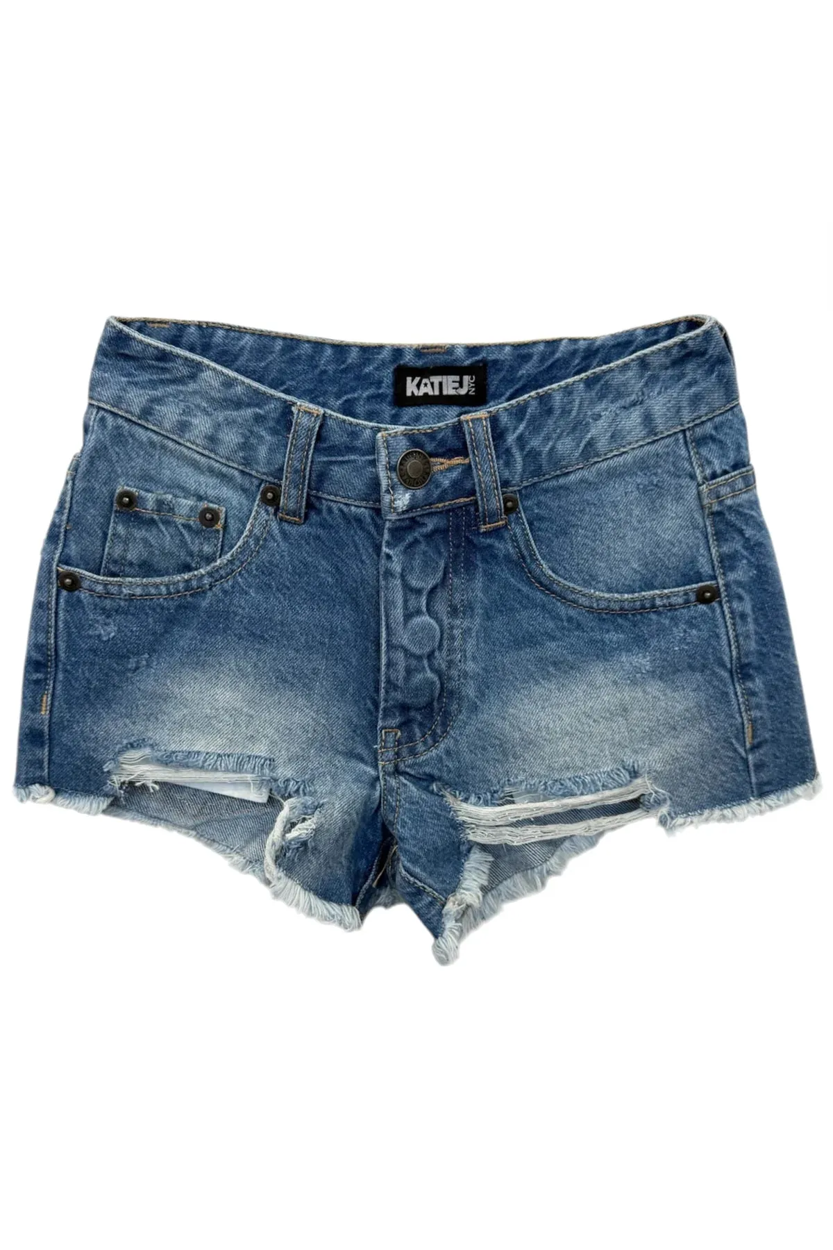 Katie J Orlando Light Wash Denim Short