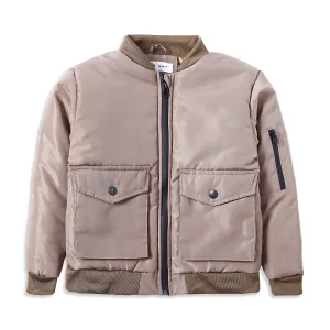 Khaki Puffer Quilted Jacket