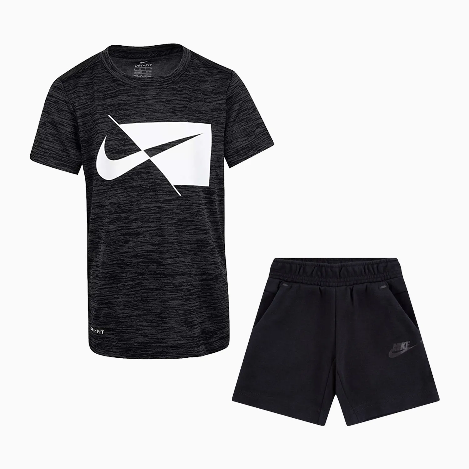 Kid's Dri-Fit Tech T Shirt And Shorts Outfit