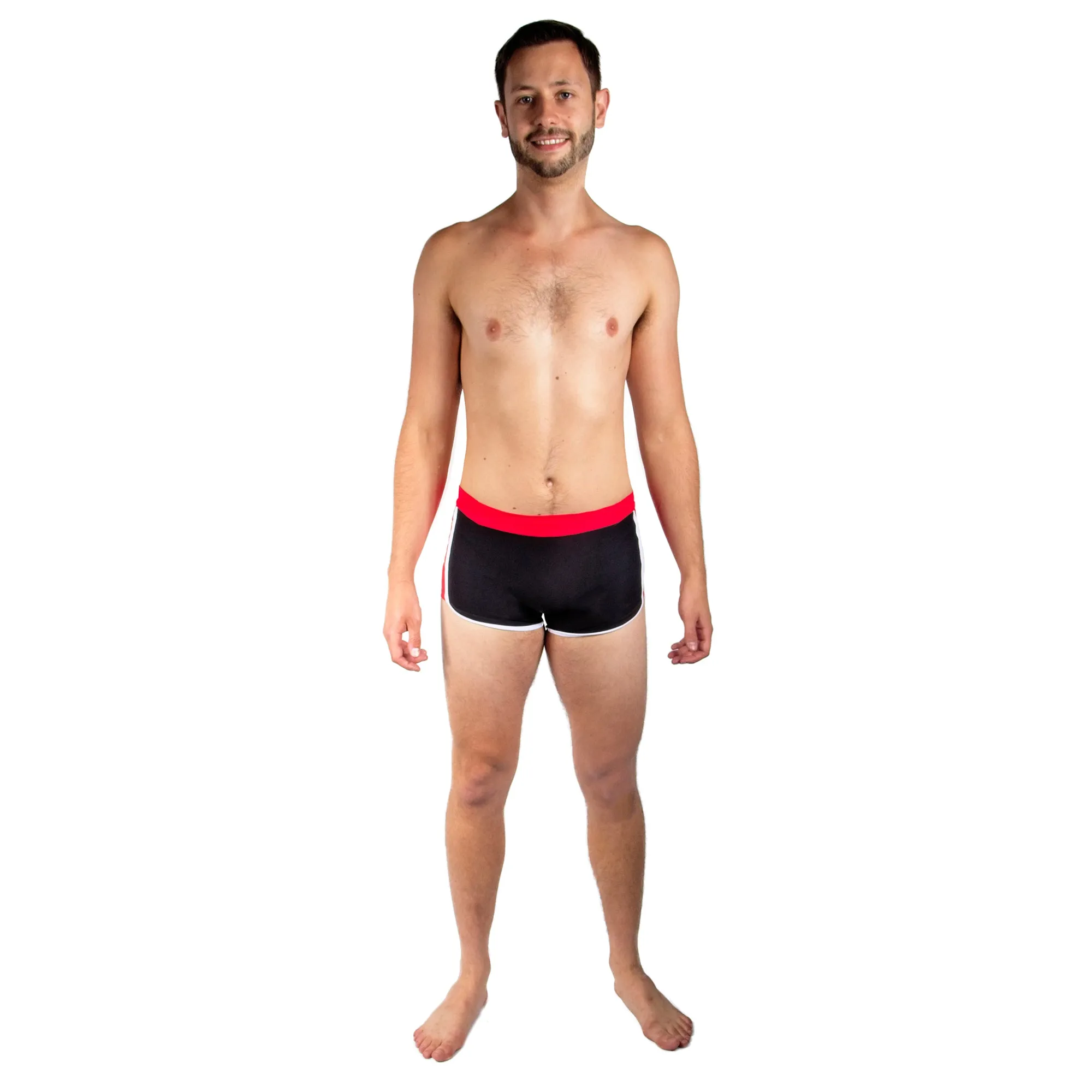 King Shorts (Standard Leg) - Black / Red