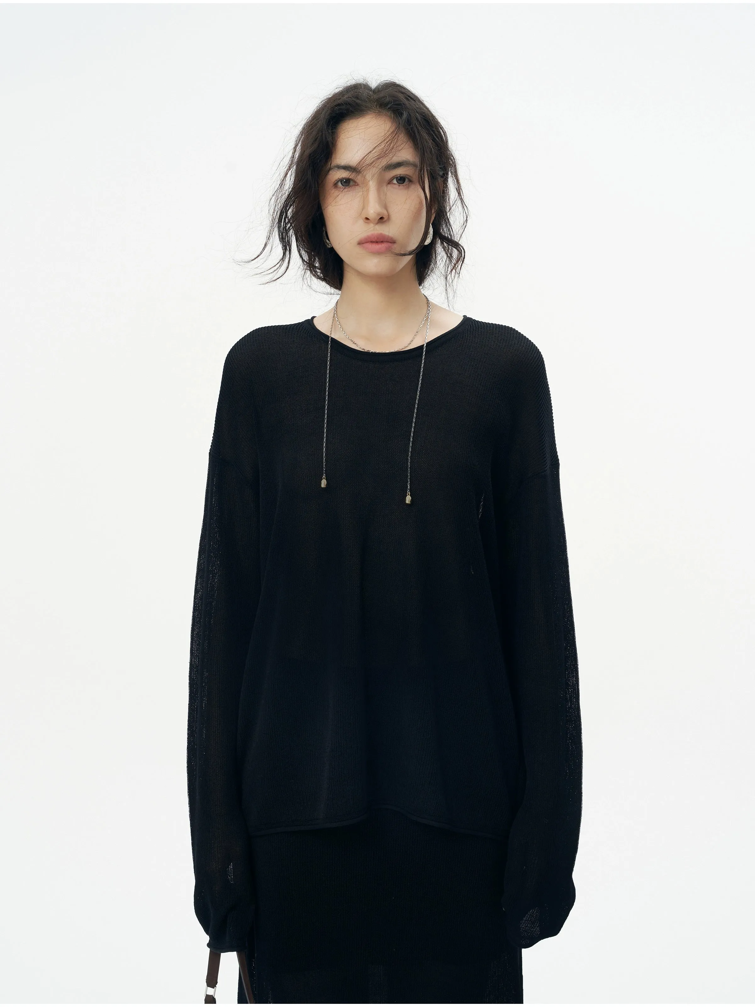 Knitted Elegance Skirt Suit
