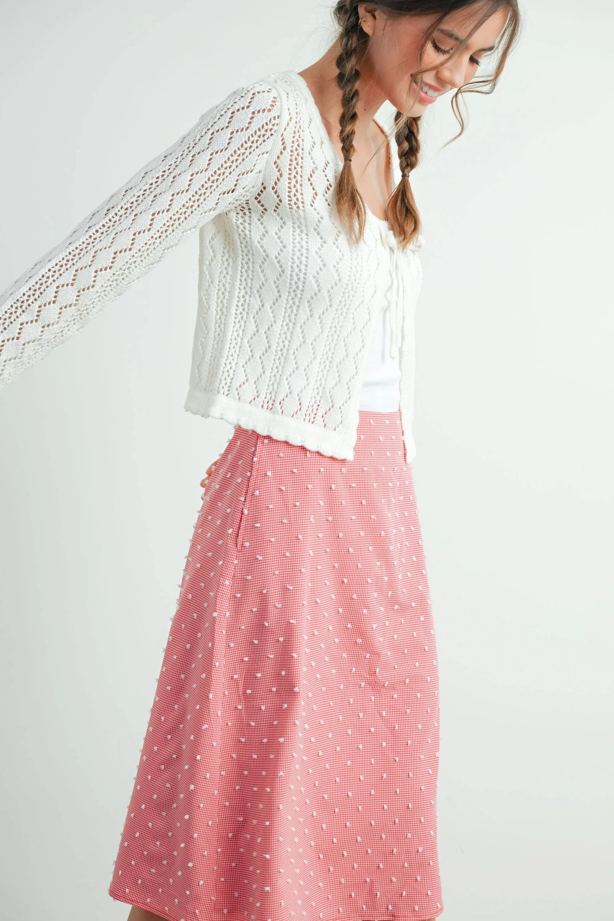 Knitted Tie-Front Cardigan