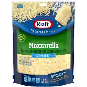 Kraft 2%Milk Mozzarella Shredded Cheese 7oz
