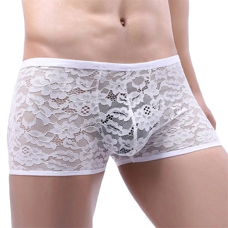 Lace Sexy Shorts  Boxer Breathable Underpants