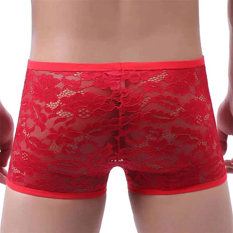 Lace Sexy Shorts  Boxer Breathable Underpants