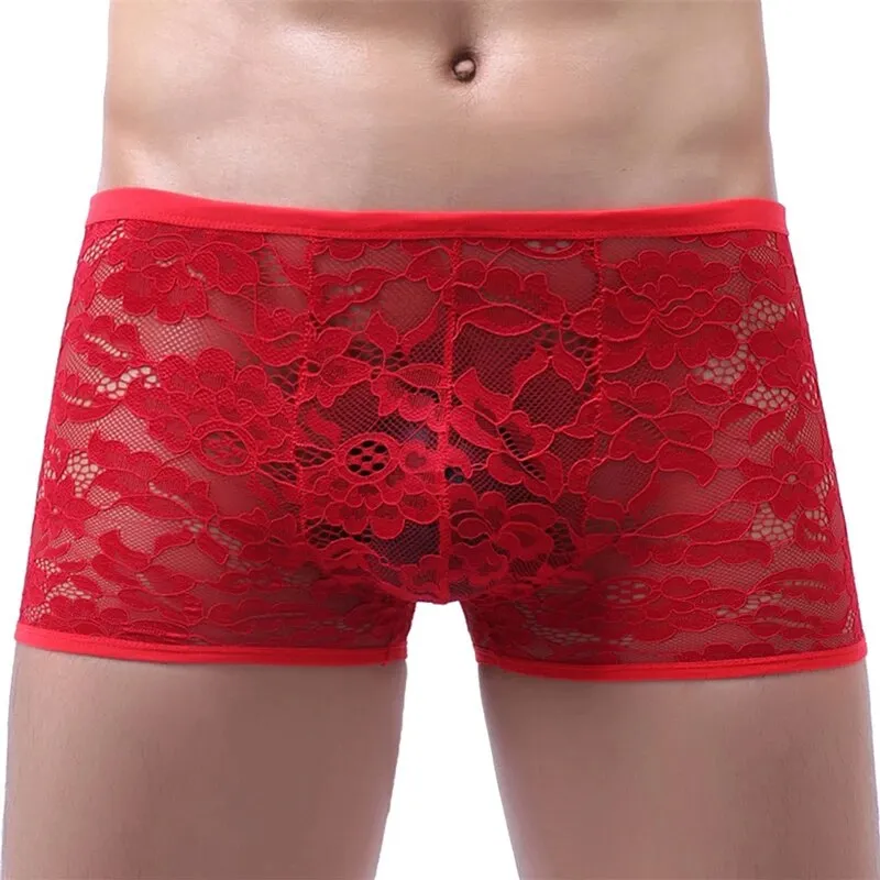 Lace Sexy Shorts  Boxer Breathable Underpants