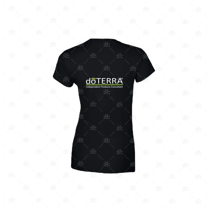 Ladies doTERRA Branded T-Shirt - Design Style 1 (Black)