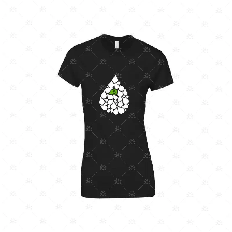 Ladies doTERRA Branded T-Shirt - Design Style 1 (Black)