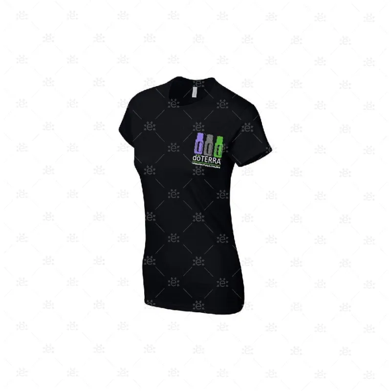 Ladies doTERRA Branded T-Shirt - Design Style 4 (Black)