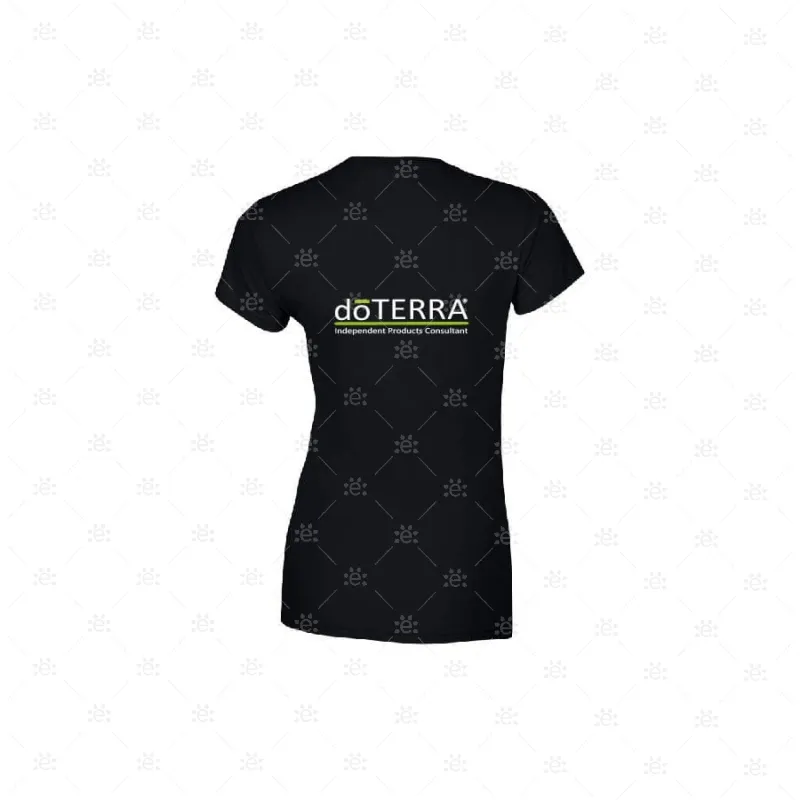 Ladies doTERRA Branded T-Shirt - Design Style 4 (Black)