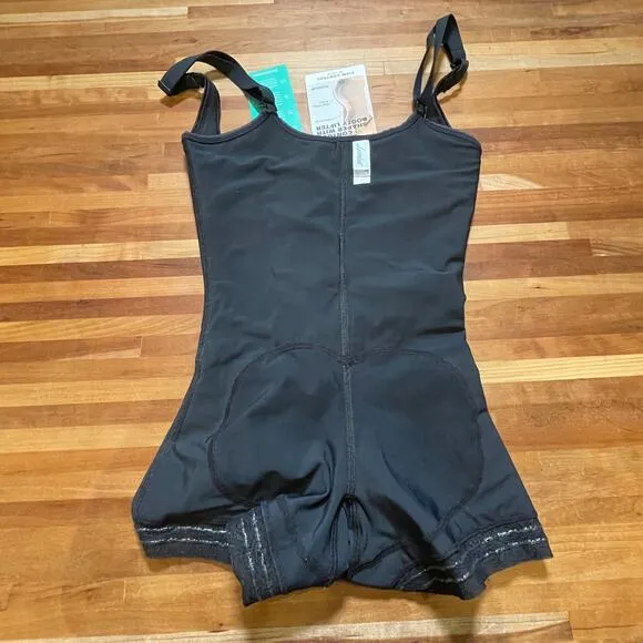 Leonisa  Firm Compression Boy Shorts Bottom Body Shaper - Black small