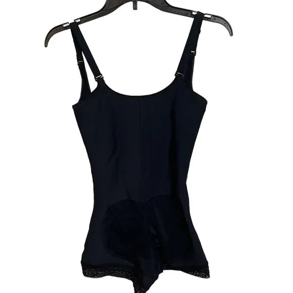 Leonisa  Firm Compression Boy Shorts Bottom Body Shaper - Black small