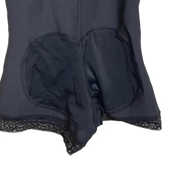 Leonisa  Firm Compression Boy Shorts Bottom Body Shaper - Black small