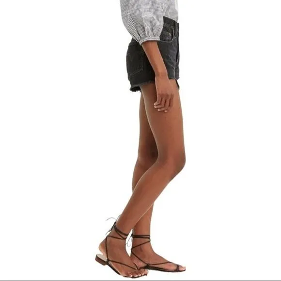 Levi’s 501 Original Cutoff Button Fly Shorts Black 32 NWT