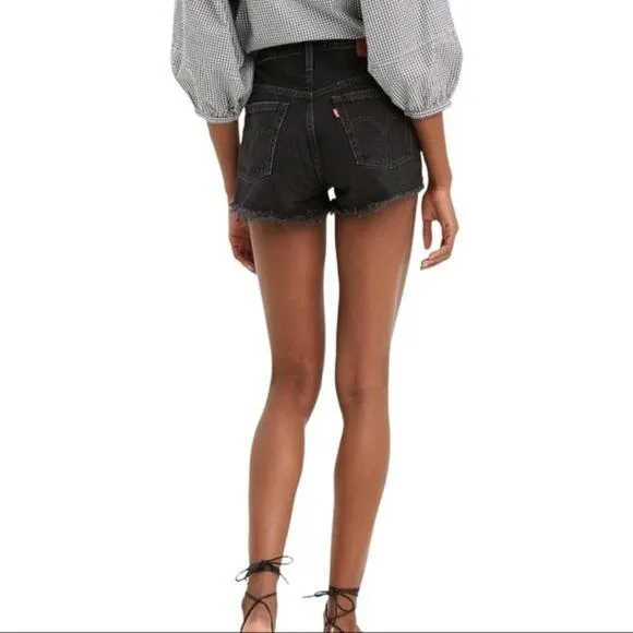Levi’s 501 Original Cutoff Button Fly Shorts Black 32 NWT