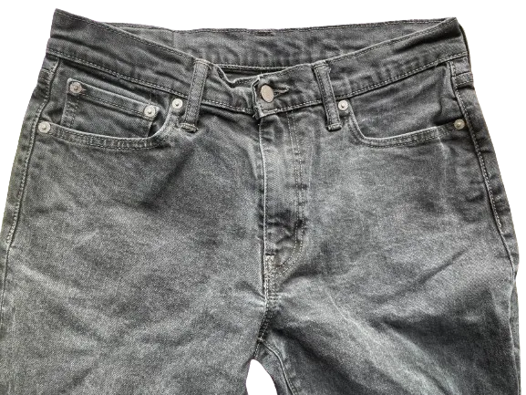 Levi's Black Denim Cut Off Shorts