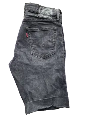 Levi's Black Denim Cut Off Shorts