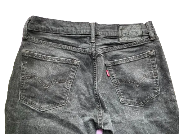 Levi's Black Denim Cut Off Shorts