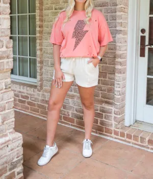 Linen Shorts In Oatmeal