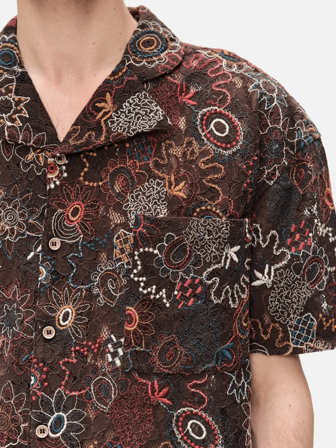 Linus Jacquard Shirts - Brown