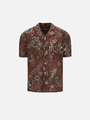 Linus Jacquard Shirts - Brown