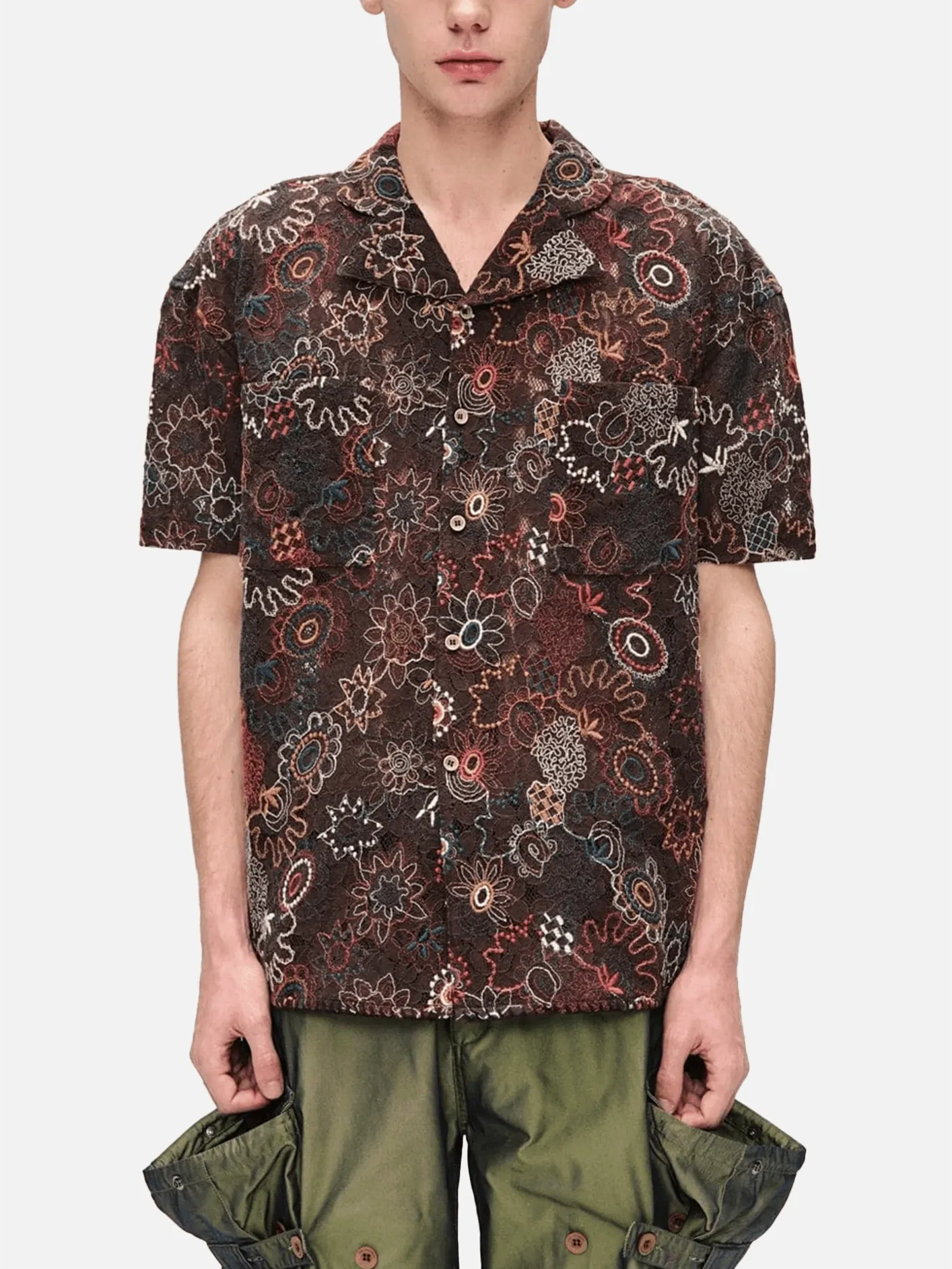 Linus Jacquard Shirts - Brown