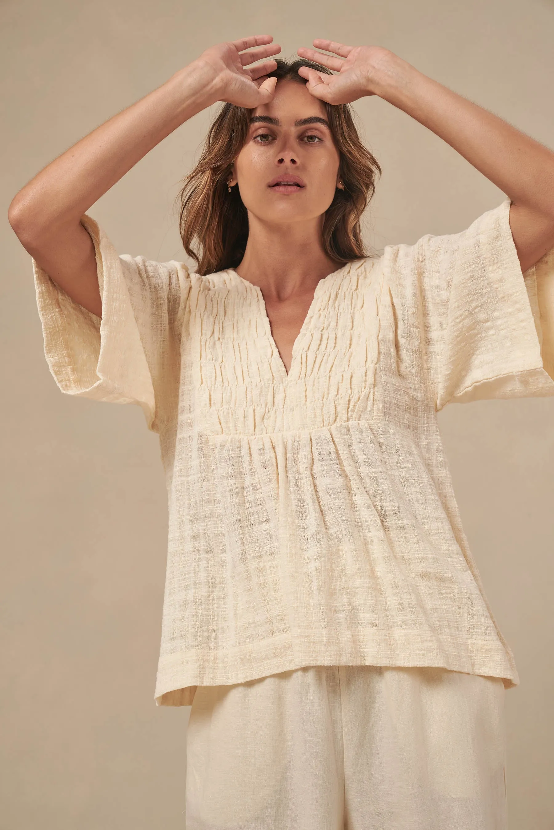Little Lies Tulum Top (Cream)