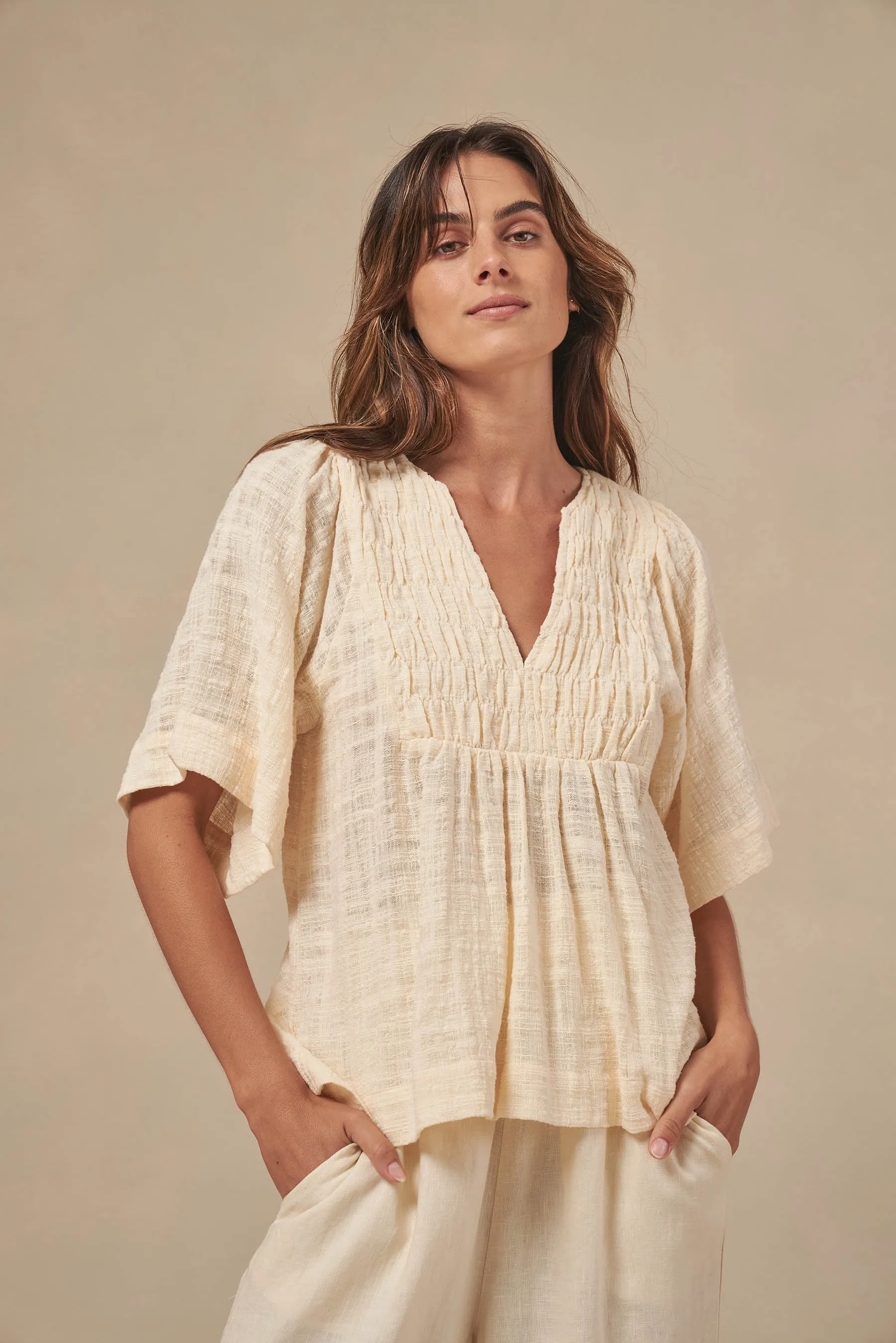 Little Lies Tulum Top (Cream)