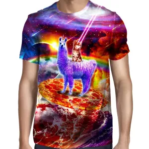 Llamas Evil Kitty T-Shirt