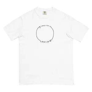 LOCK IN, CRASH OUT Fitted t-shirt