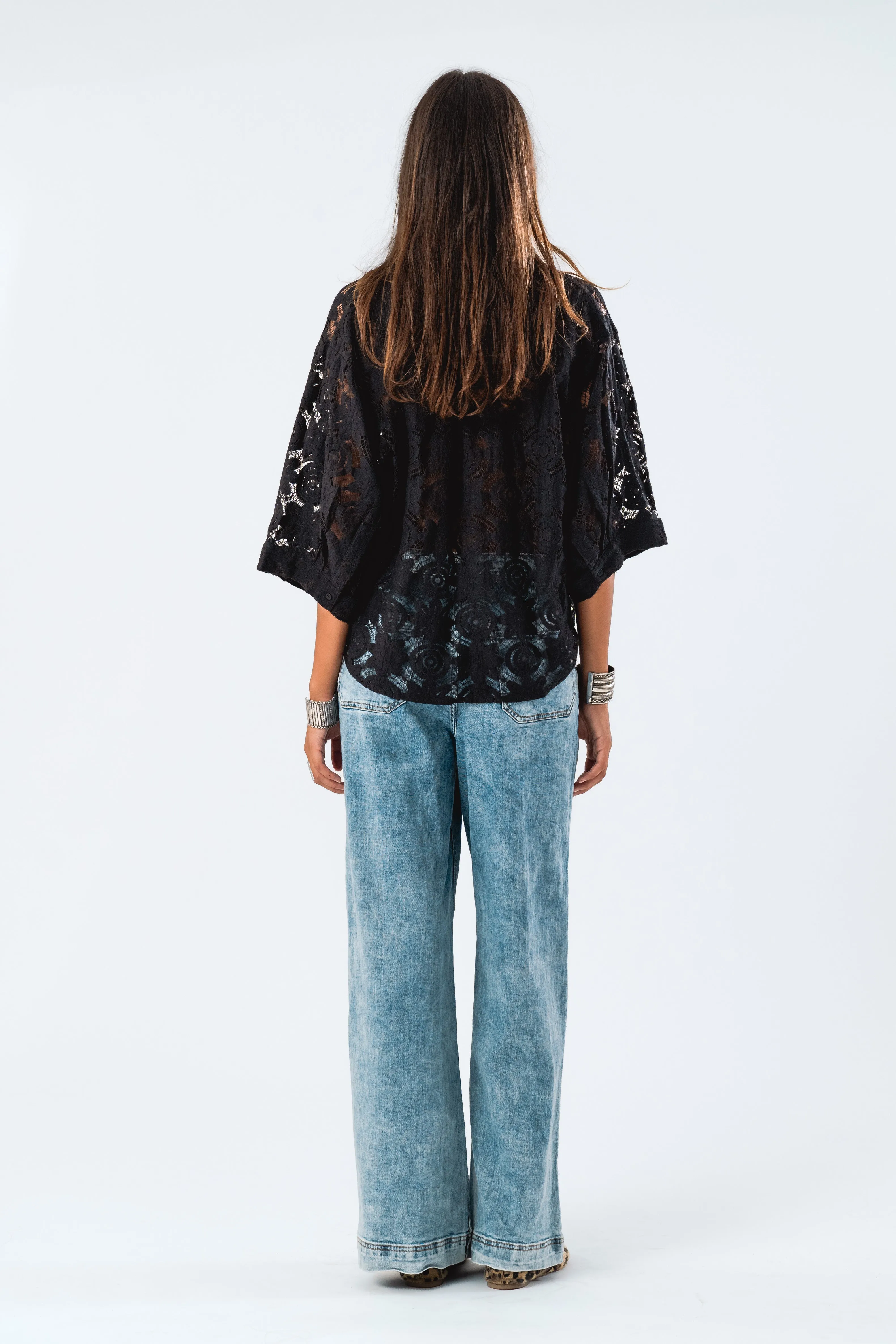 Lollys Laundry Brown Shirt - Black