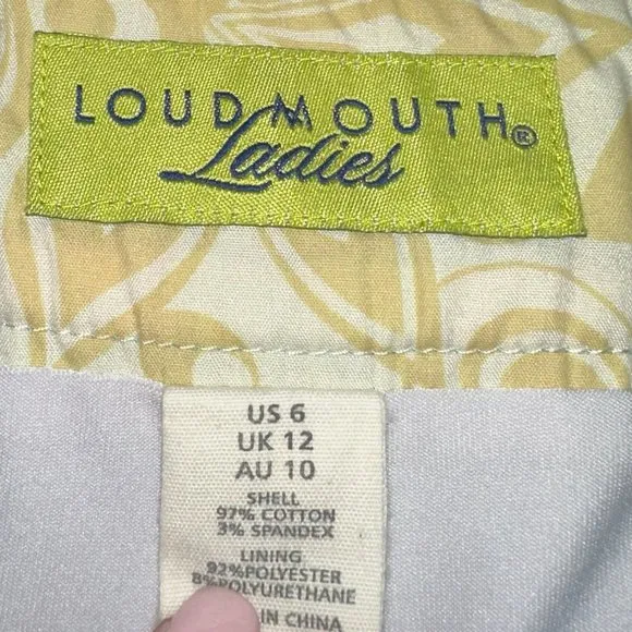 Loudmouth Ladies Golf Skort‎ 8 Track Print Size 6