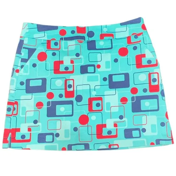 Loudmouth Ladies Golf Skort‎ 8 Track Print Size 6