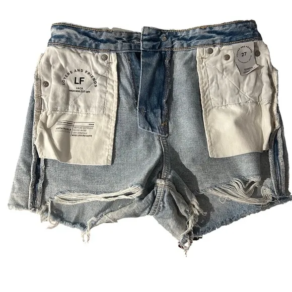 Lover’s   Friends Jack High Waisted Cut Off Denium Jean Shorts