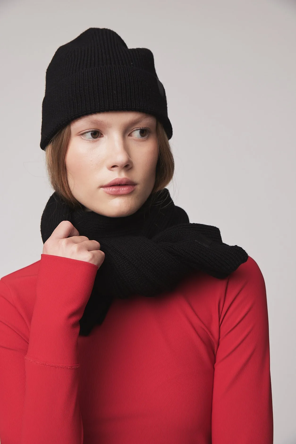LS Fitted Rib Crewneck