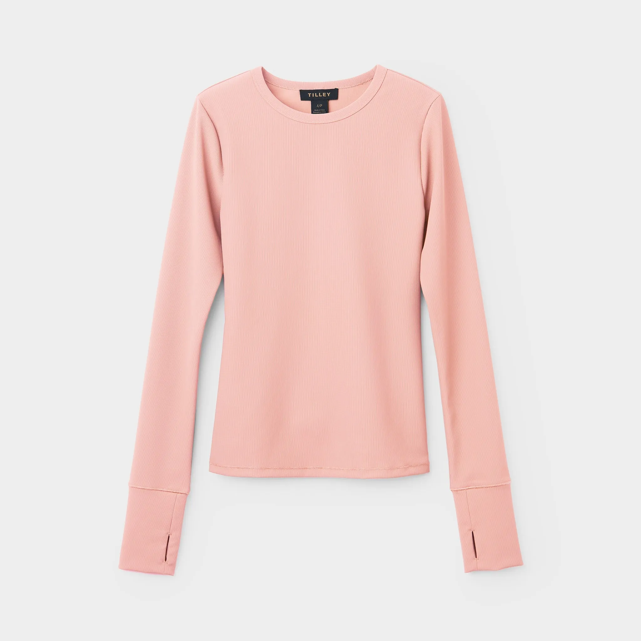 LS Fitted Rib Crewneck