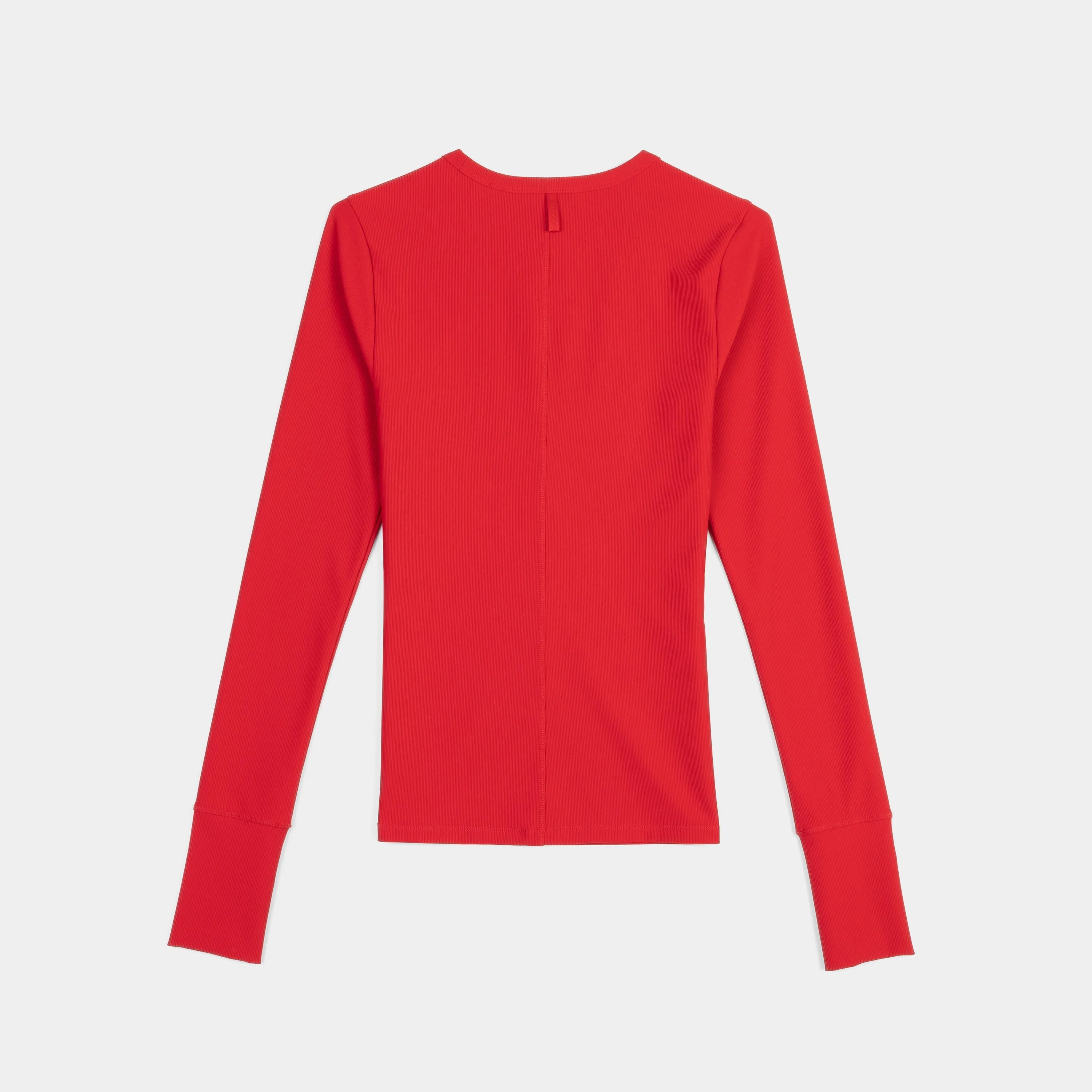LS Fitted Rib Crewneck