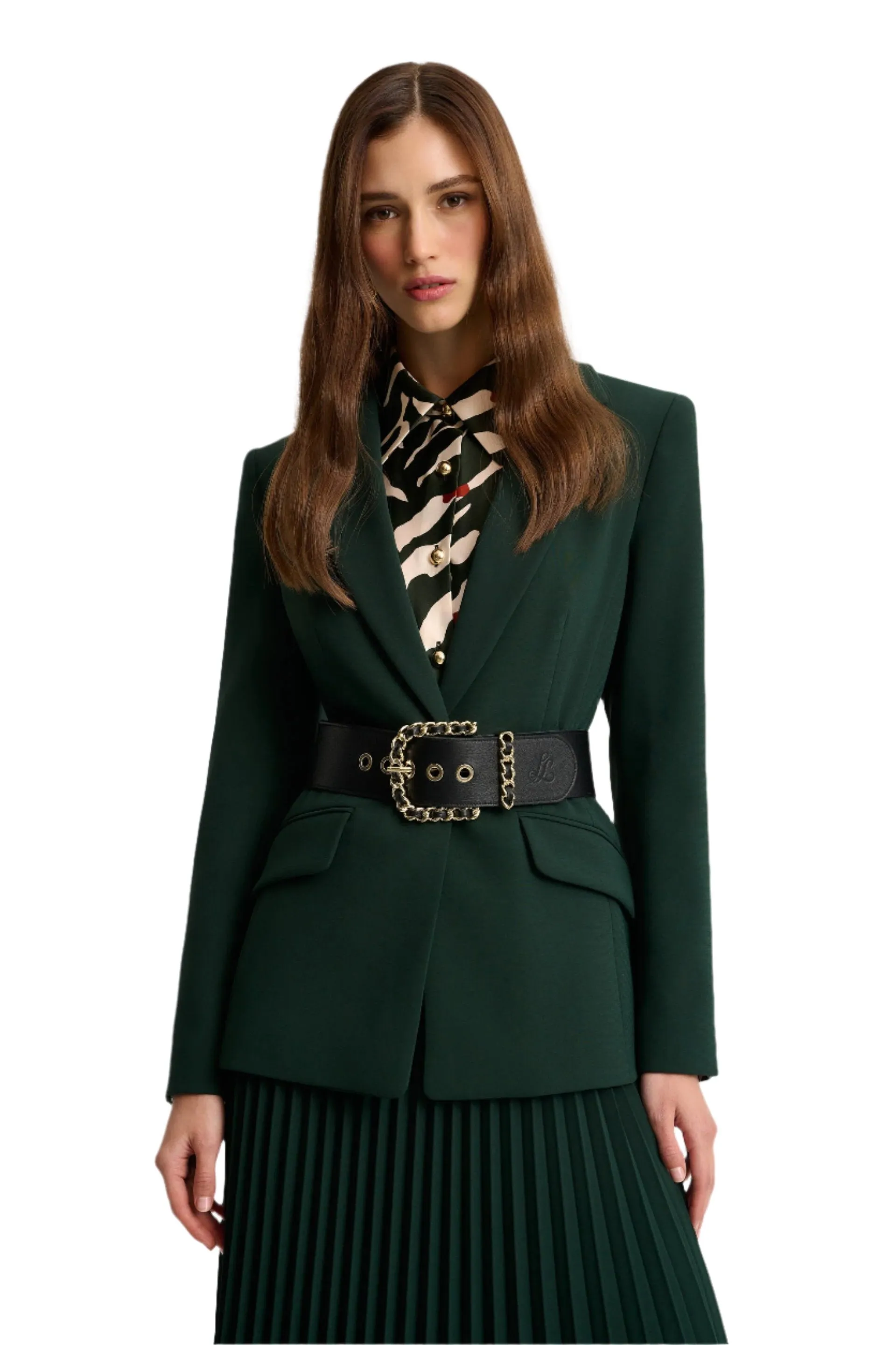 Luisa Spagnoli DIMANDO Ladies Black Leather Belt