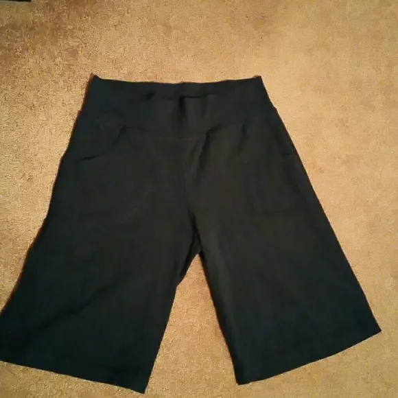 LULULEMON ATHLETICA CLAM DIGGER RELAXED FIT BLUE SHORTS 4