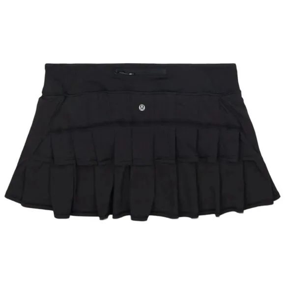 Lululemon Women's Pleated Skirt Size 8 Black Short with Built-in Shorts