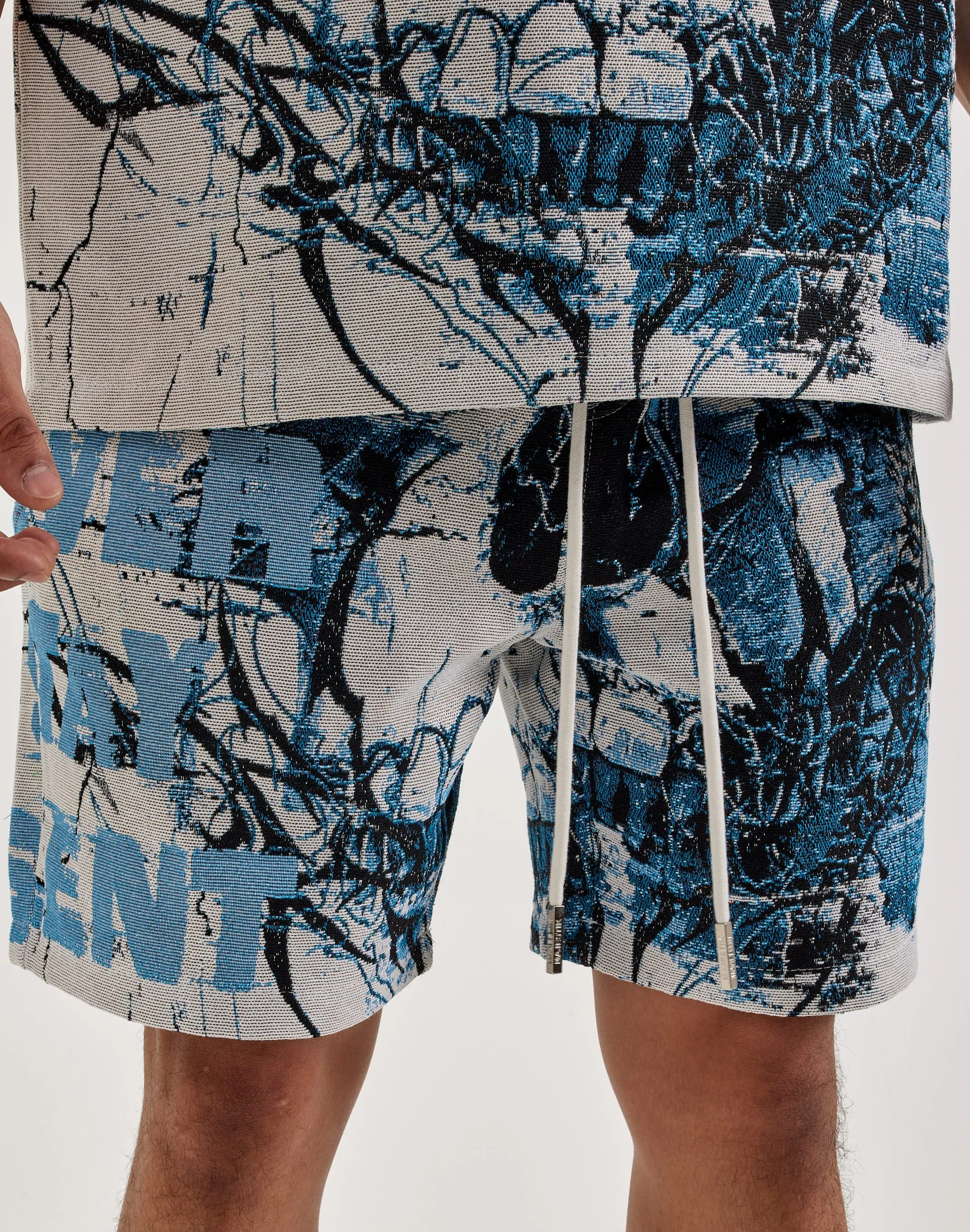 Majestik Skull Face Tapestry Shorts
