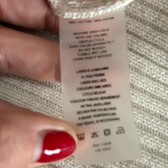 Margaret O’Leary Cropped Sweater Est Size Small EUC