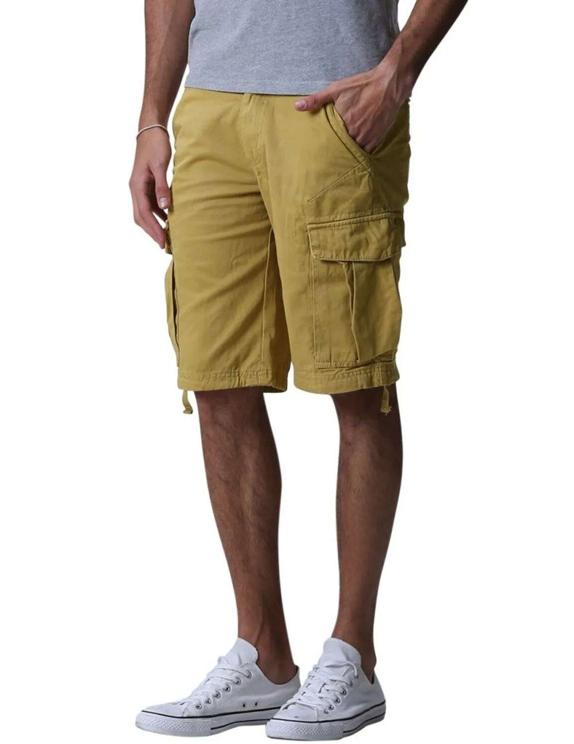 Match Mens Twill Cargo Shorts