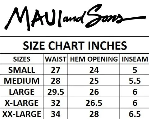 MAUI AND SONS SWIM SHORTS CORAL