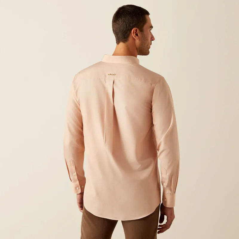 Men's Ariat Wrinkle Free Solid Fitted Shirt - 10054660