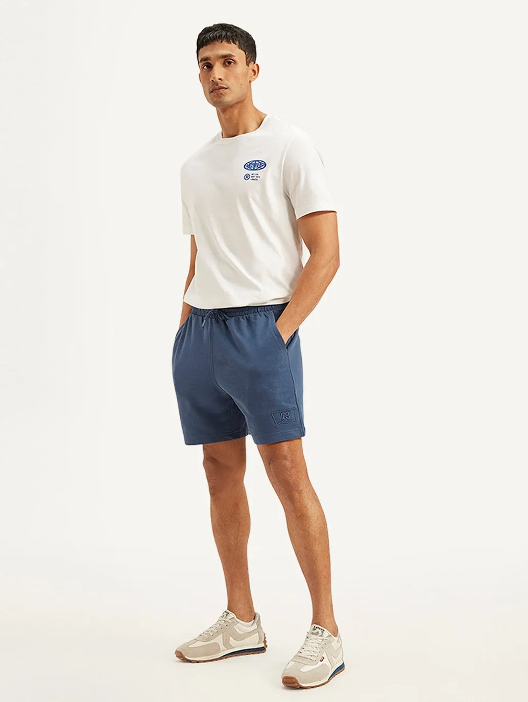 Men's Blue Regular Fit Shorts