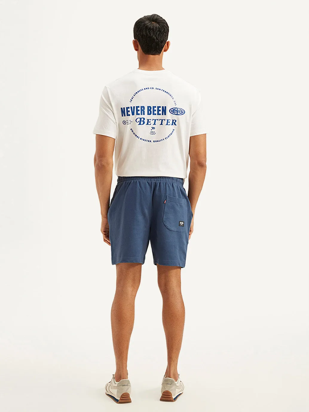 Men's Blue Regular Fit Shorts